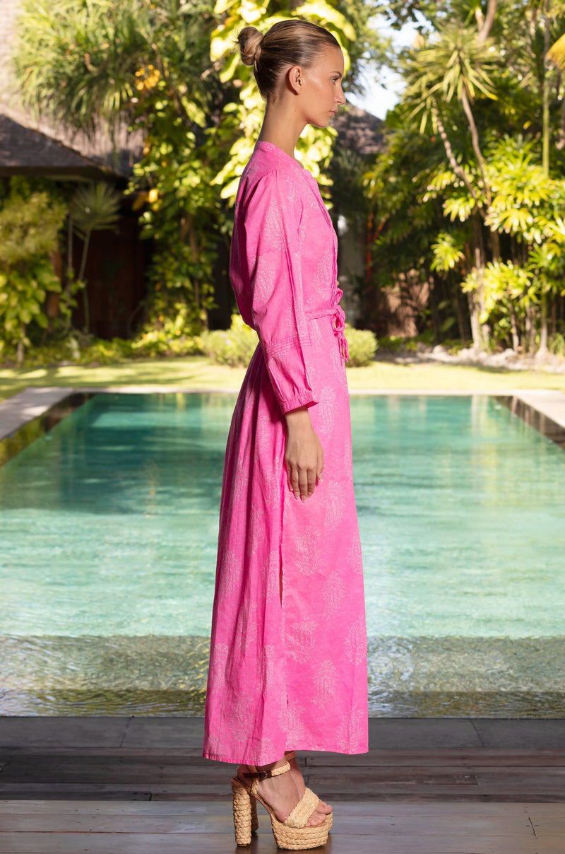 NATALIE KAFTAN SHRINE PINK DRESS *PRE - ORDER