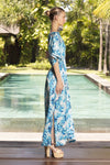 NORMAN SILK CHINA BLUE MAXI *PRE - ORDER