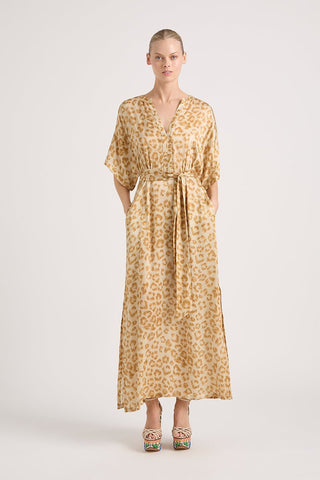 MARY COTTON EMBROIDERED ORIENT DRESS