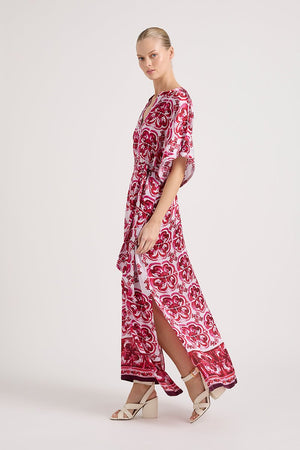 NORMAN SILK RUBY MAXI