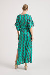 NORMAN SILK SEAL EMERALD MAXI