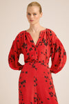 SAMPLE SCARLETT SILK MONSOON SAFFRON