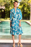 SCARLETT SILK CHINA BLUE MIDI *PRE - ORDER