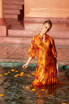 SCARLETT SILK MONSOON SAFFRON MAXI *PRE - ORDER