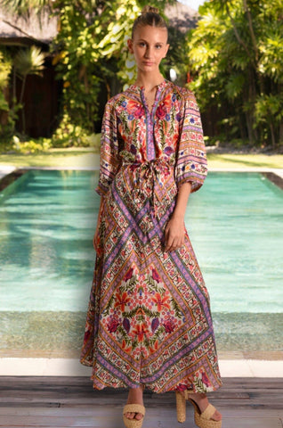 NORMAN QUEEN PALM SILK MAXI *PRE-ORDER