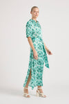 STEVIE EMERALD SILK DRESS