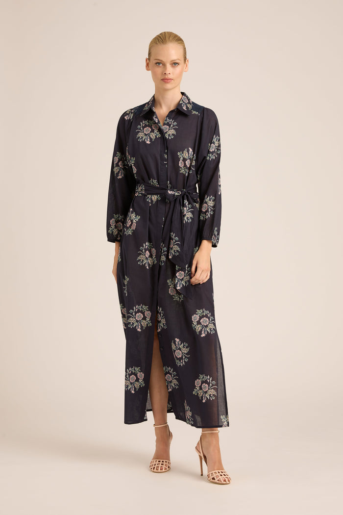 STEVIE FALL WREATH COTTON DRESS
