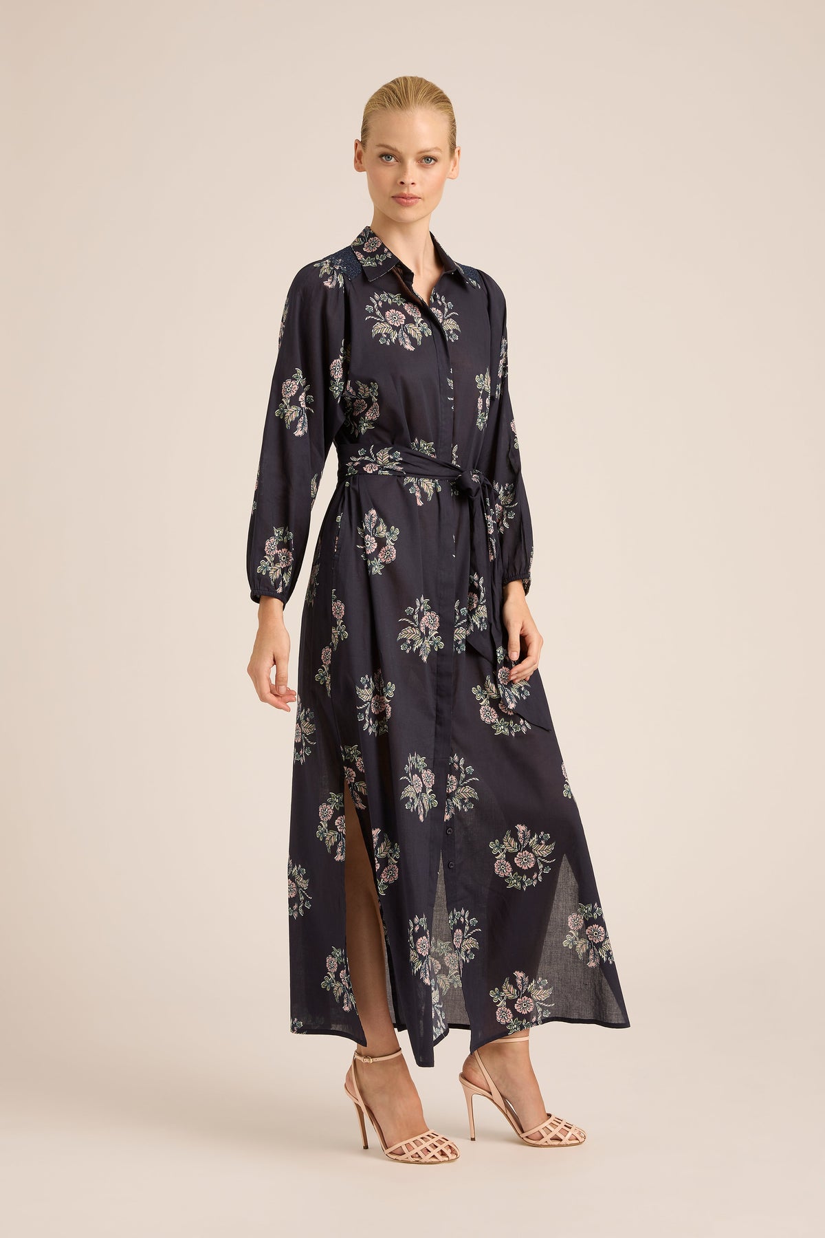 STEVIE FALL WREATH COTTON DRESS