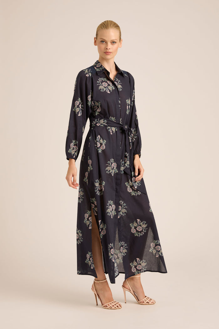 STEVIE FALL WREATH COTTON DRESS