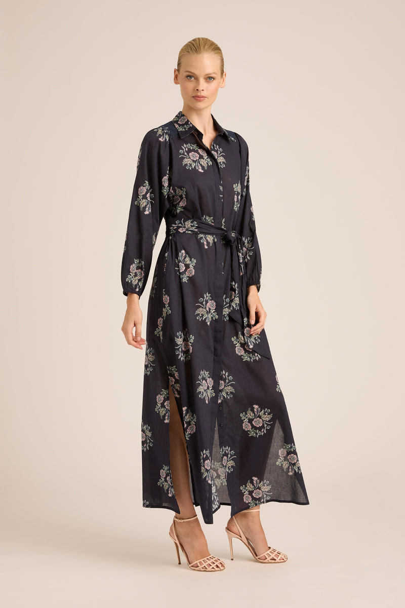 STEVIE FALL WREATH COTTON DRESS